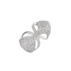 Bague pour femme en or blanc et diamants blancs. Bague Python Akillis RPY0007