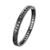 Bracelet pour homme en titane noir et diamants noirs. Bracelet Capture Me Akillis BCA0014-20