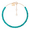 Bracelet pour homme et femme en or rose et perles en turquoise. Bracelet Maria Ginette NYBMA01T