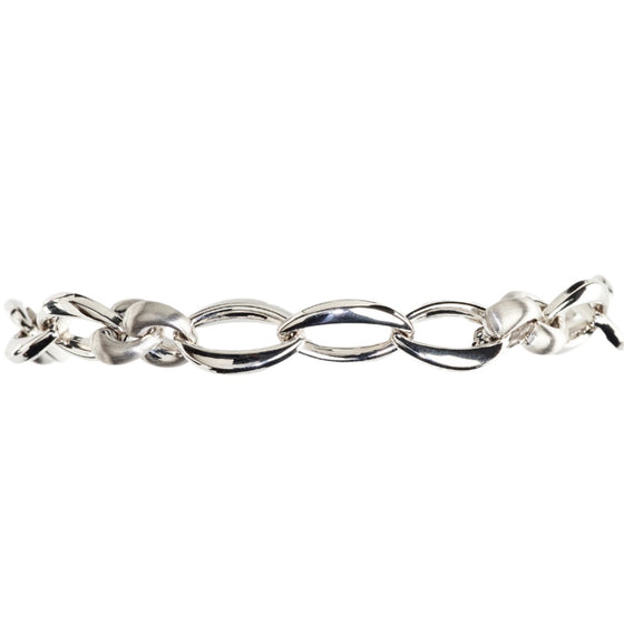 Bracelet chaine pour femme et homme en or blanc. Bracelet Michaud 136863