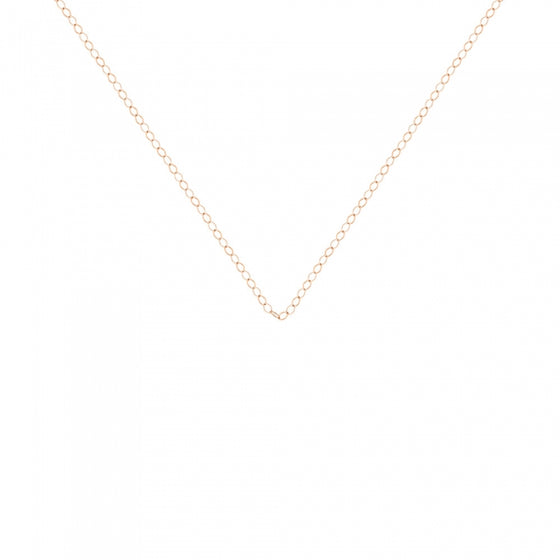 Collier chaine pour femme en or rose. Collier Chaine Fusion Ginette NY CHAINF50