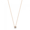 Collier pour femme en or rose et pendentif étoile diamants blancs. Collier Milky Way Ginette NY MWD03