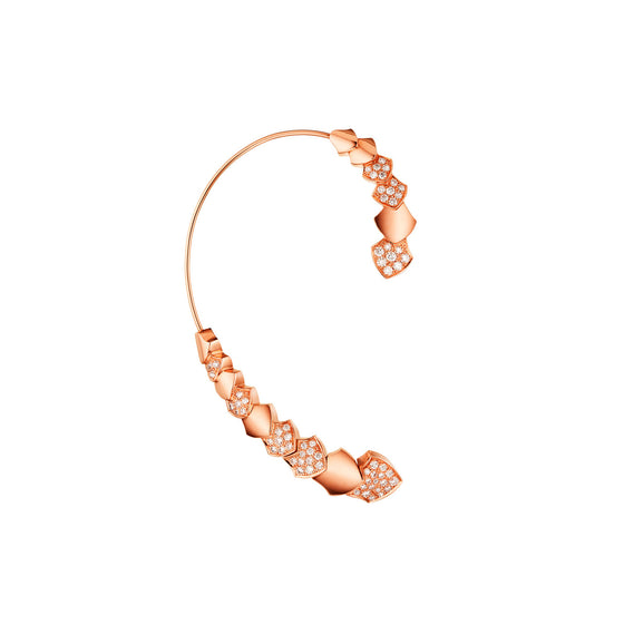 Akillis Python Pink Gold Diamond Earring