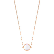  Ever mini pink mother-of-pearl disc necklace