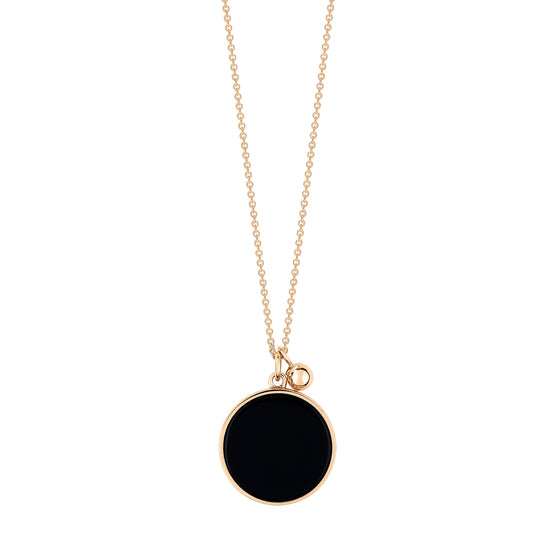 Ever onyx disc necklace