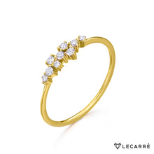  Le Carré 18 karat yellow gold ring