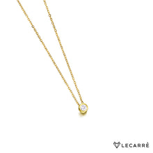  Le Carré Yellow Gold & Diamond Necklace