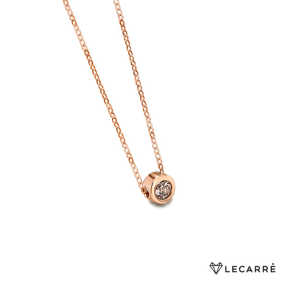Le Carré 18 carat rose gold necklace
