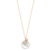 Maria white mother-of-pearl disc necklace