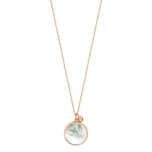  Maria white mother-of-pearl disc necklace