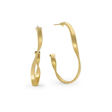  18kt yellow gold hoop earring
