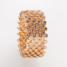  Rose gold and brown dimonds ring