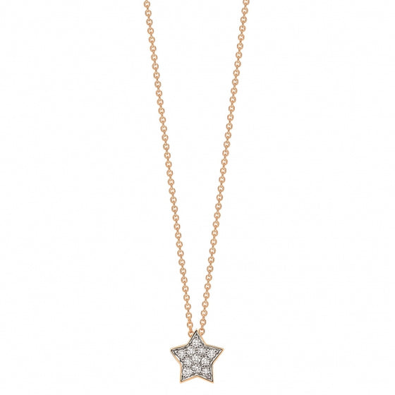 Tiny Diamond Star Necklace